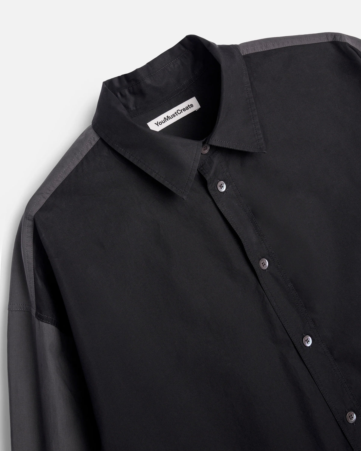 Mitchum LS Shirt — BLACK / GREY