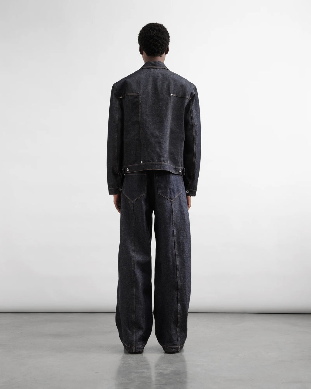 Displaced Seam Jean — INDIGO