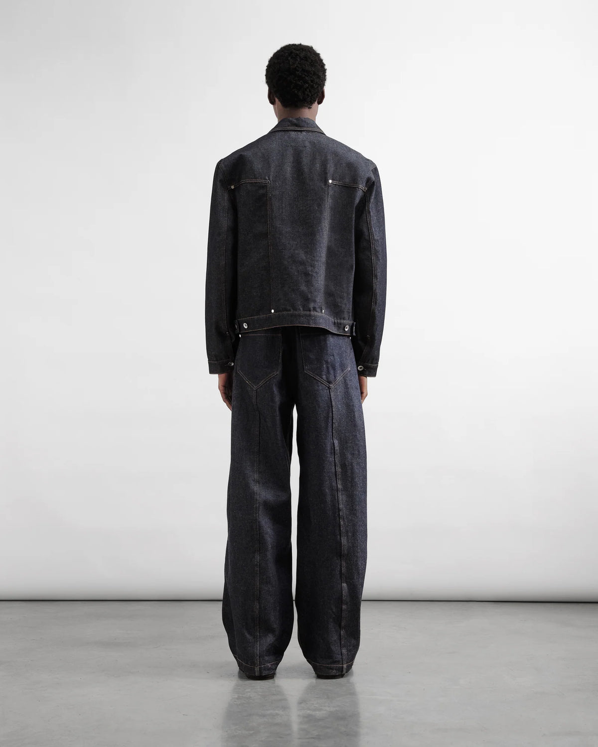 Displaced Seam Jean — INDIGO