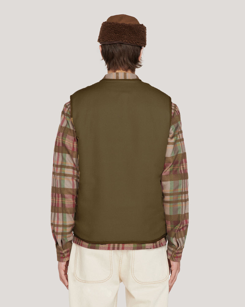Wyatt Waistcoat Gilet — OLIVE