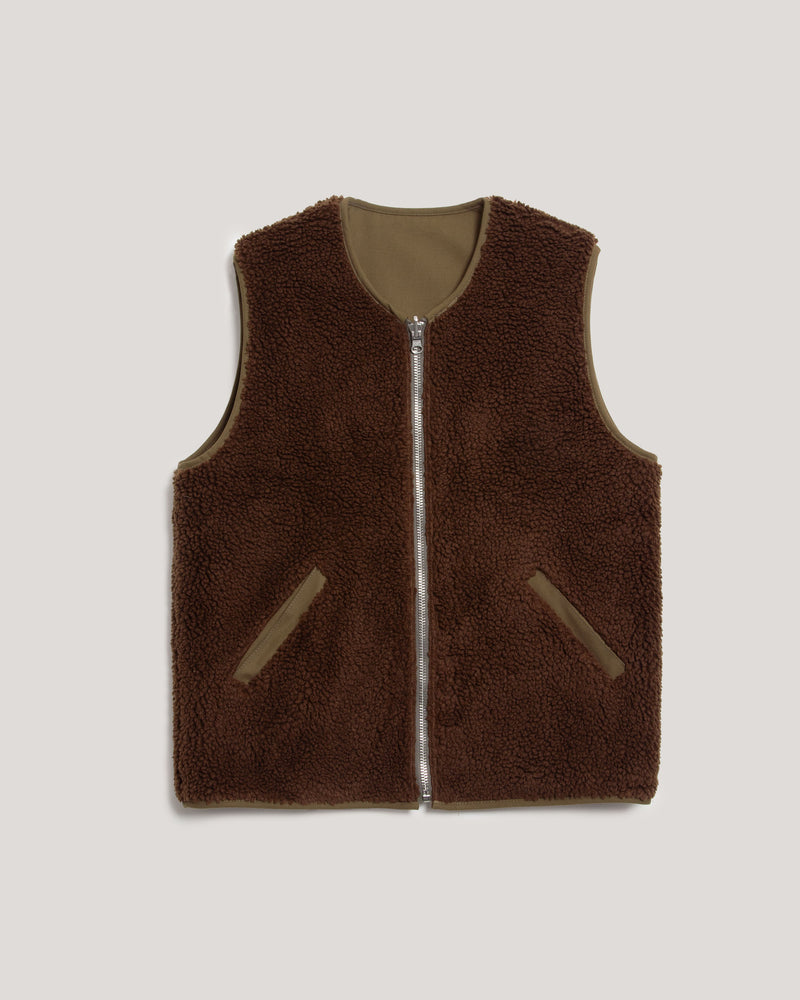 Wyatt Waistcoat Gilet — OLIVE