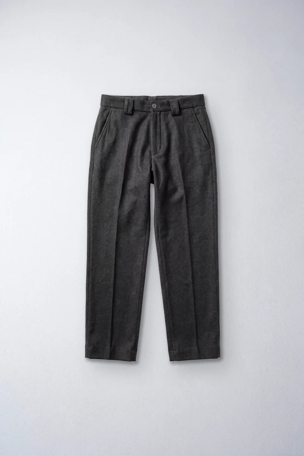 Straight Wool Trousers — GRIS
