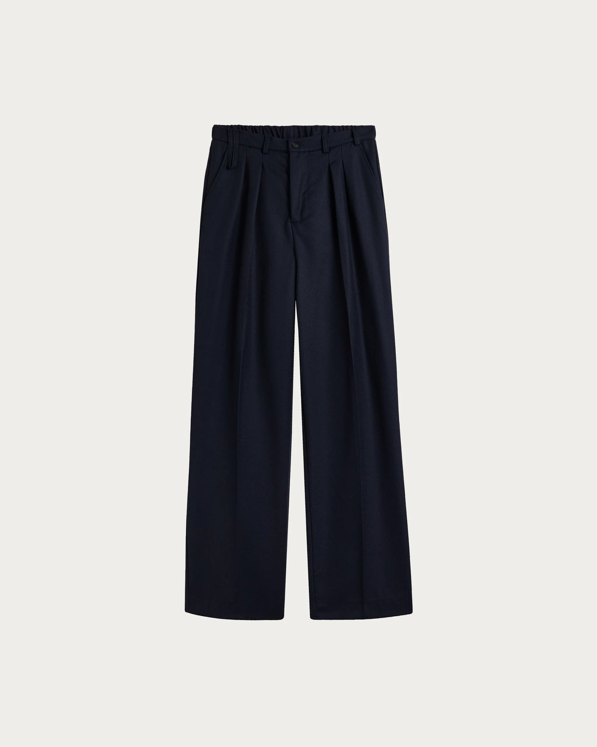 Paulo Sleek Wool Suit Pants — NAVY