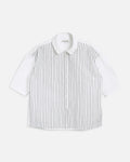 Marianne SS Shirt — WHITE / BLACK