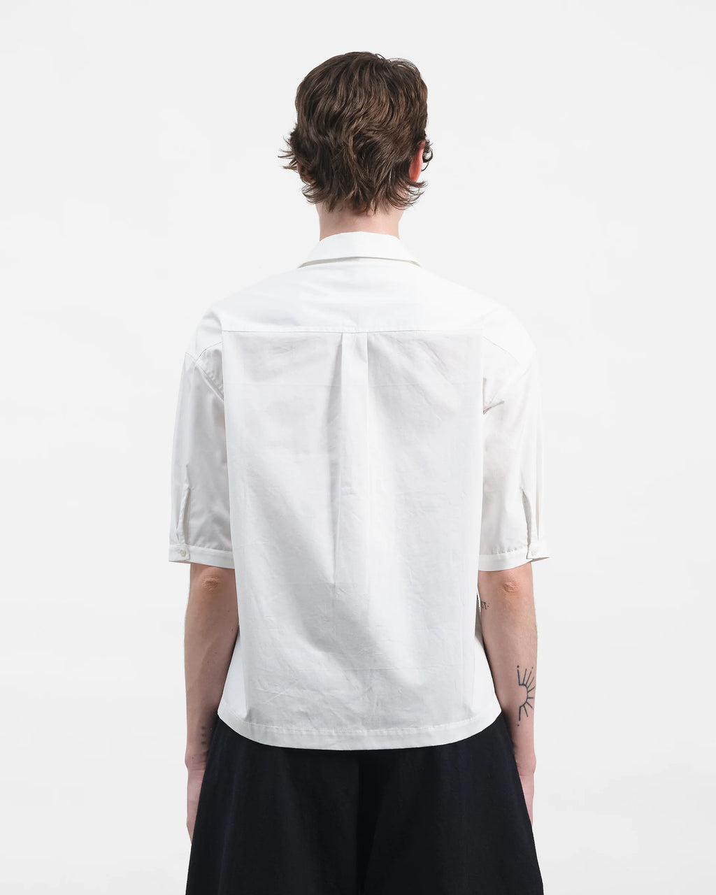 Marianne SS Shirt — WHITE / BLACK