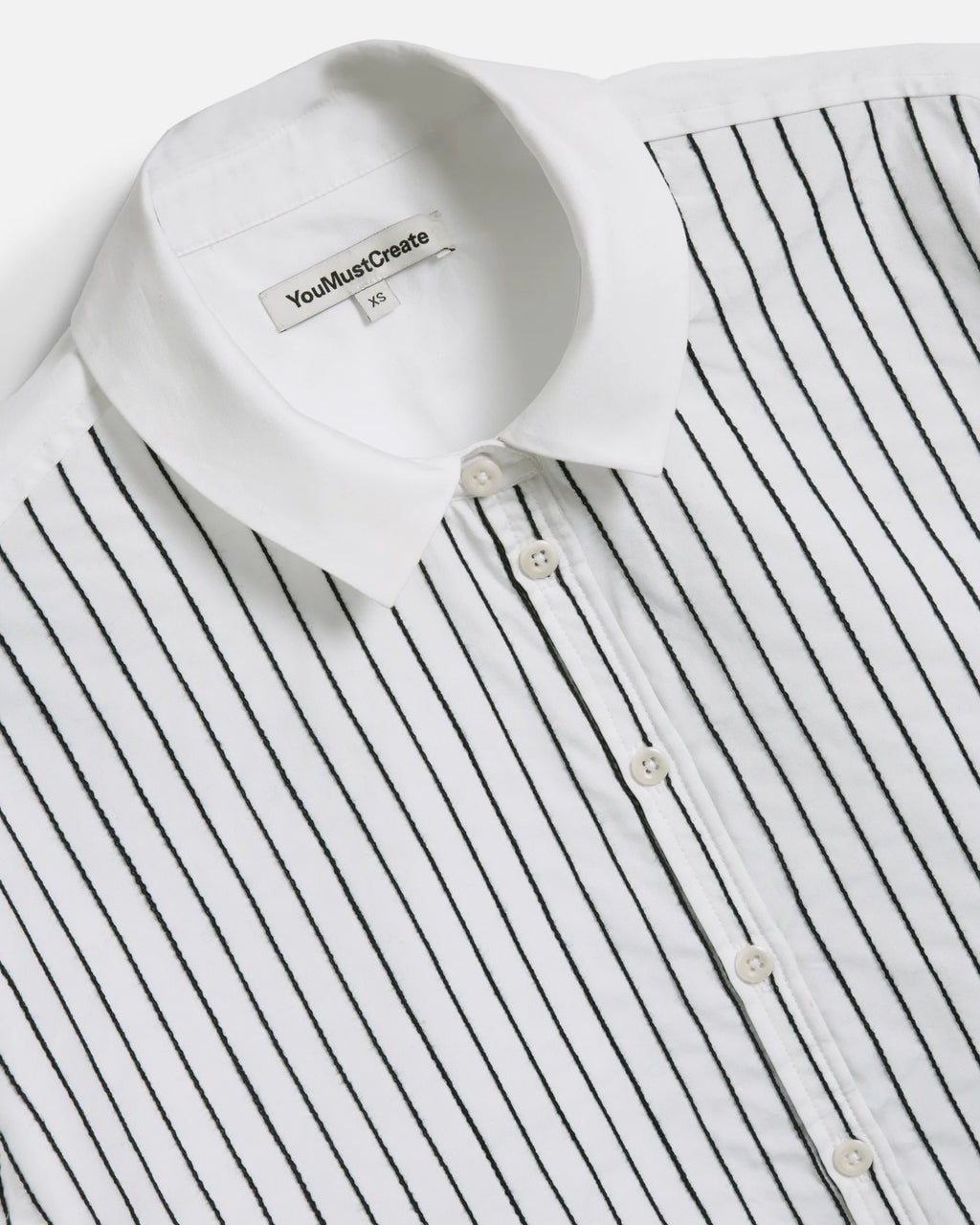 Marianne SS Shirt — WHITE / BLACK