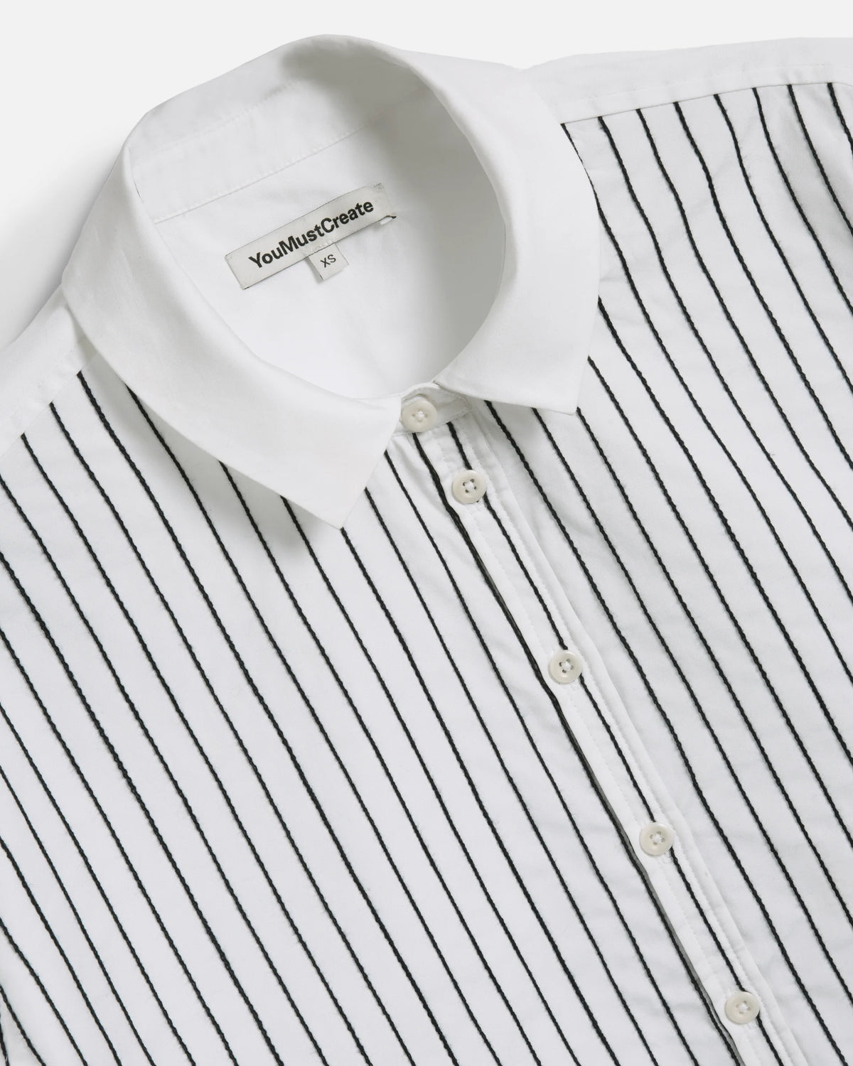 Marianne SS Shirt — WHITE / BLACK