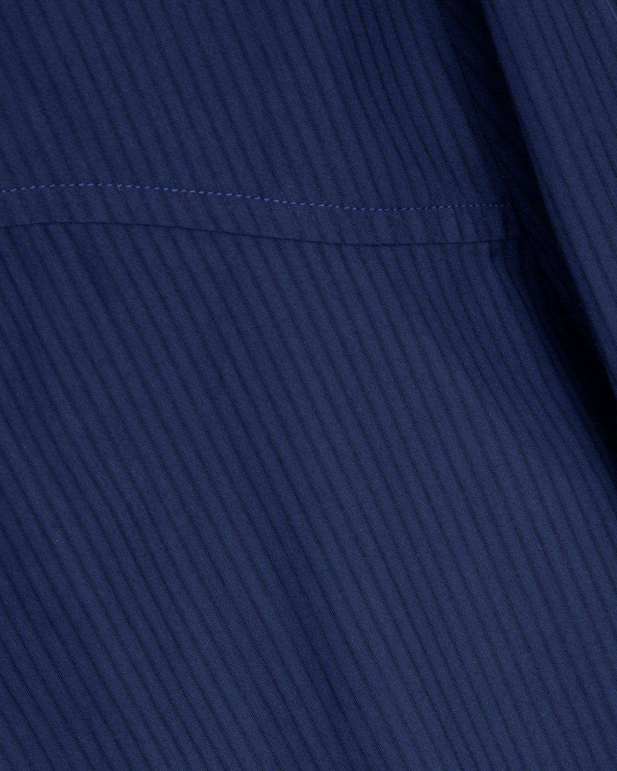 Kengo Sheer Stripe LS Shirt — NAVY