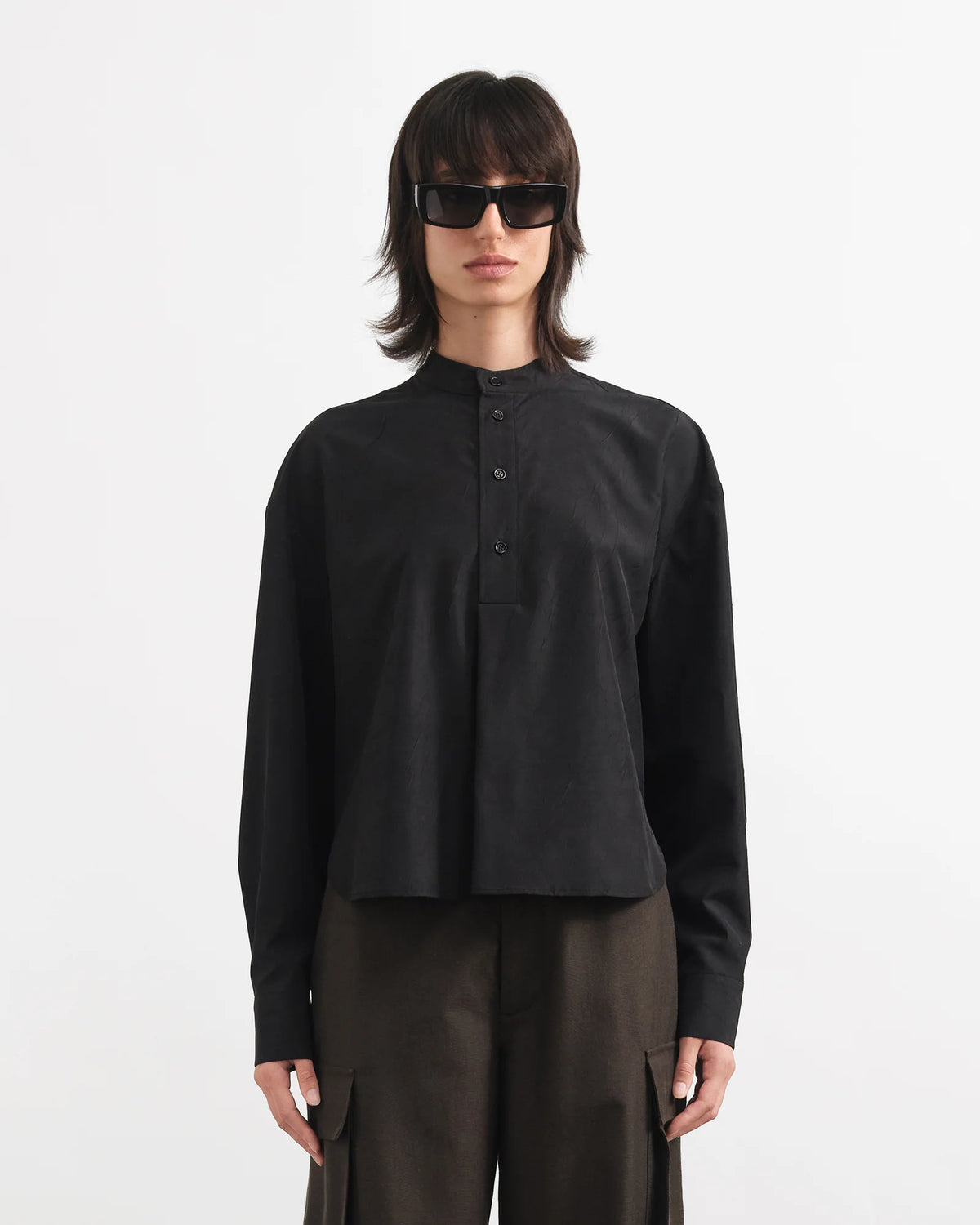 Ovelia Shirt — BLACK