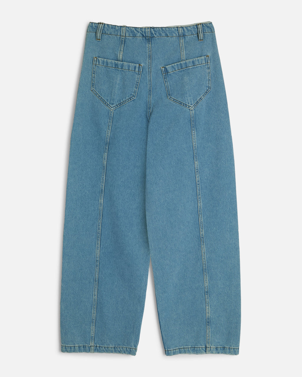 Displaced Seam Unisex Jeans — BLUE