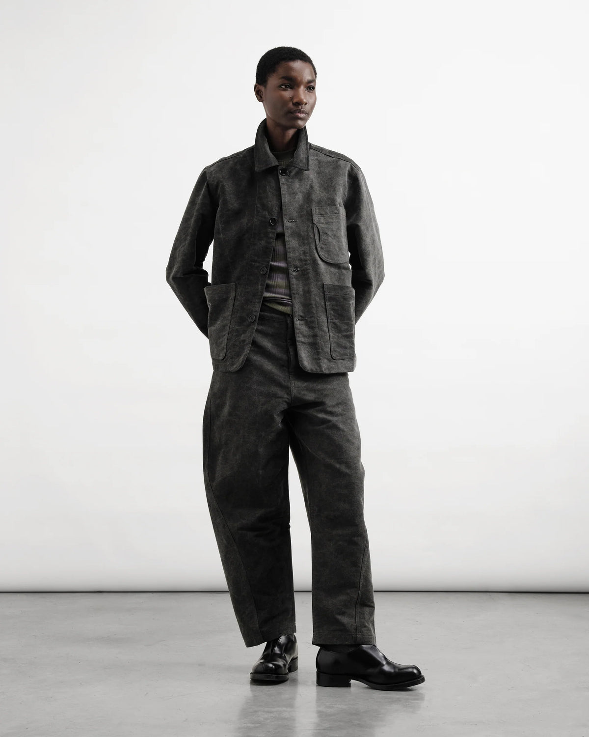 Twisted Seam Jean — CHARCOAL