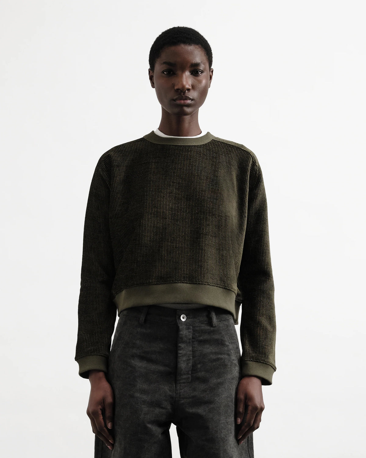 Almost Grown Sweatshirt W— OLIVE