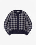 Atomic Cardigan — NAVY / GREY