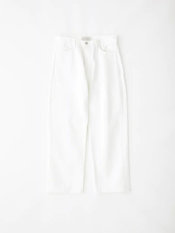 Ruthe Selvedge Denim Pant — OPTIC WHITE
