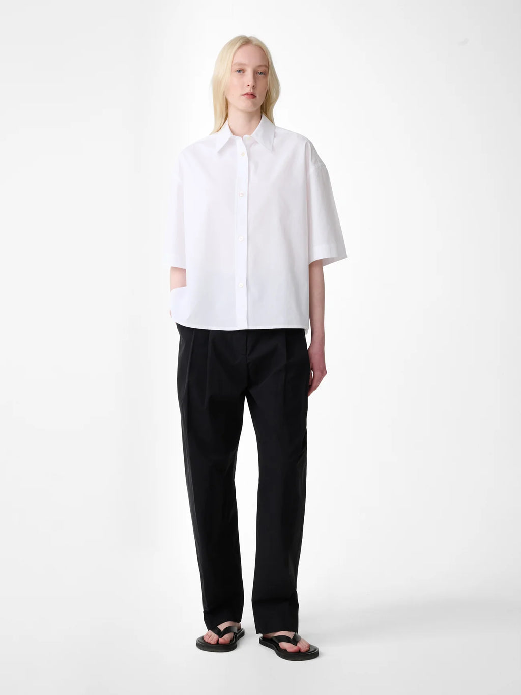 Sperro Cotton Tailored Pant — BLACK