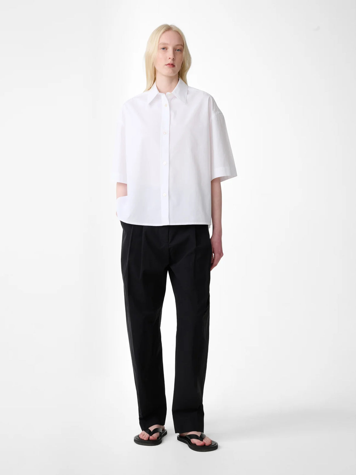 Sperro Cotton Tailored Pant — BLACK