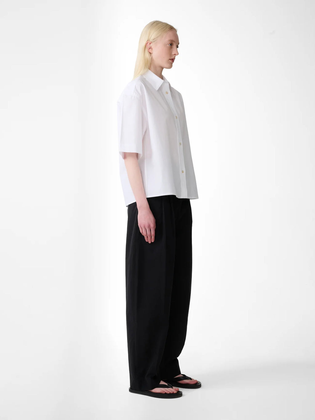 Sperro Cotton Tailored Pant — BLACK