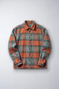Épure Plaid Wool Overshirt — TARTAN VERTORANGE