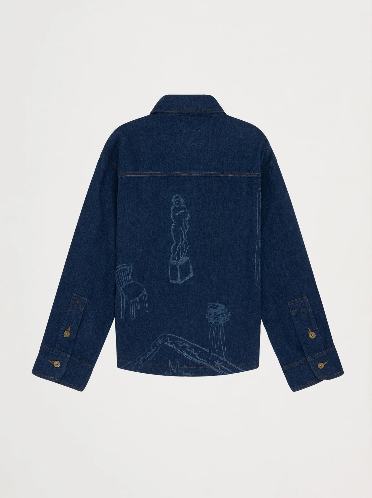 Unisex WELCOME TO THE CLUB Jacket — DENIM BLEU