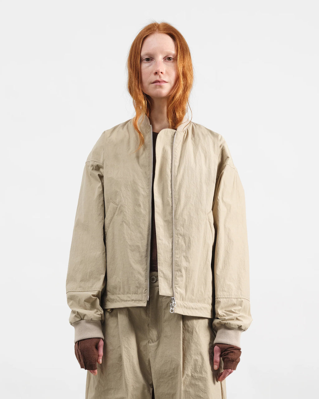 Basement Bomber Jacket — STONE