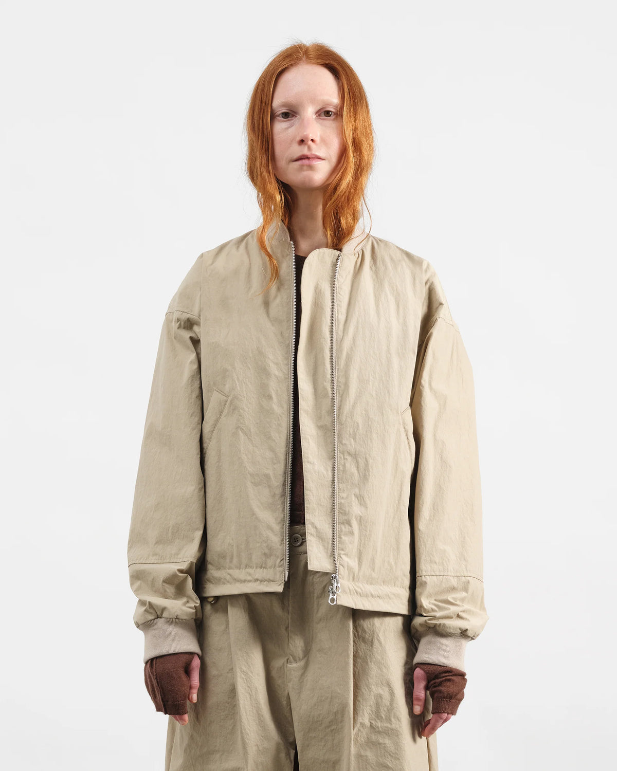 Basement Bomber Jacket — STONE