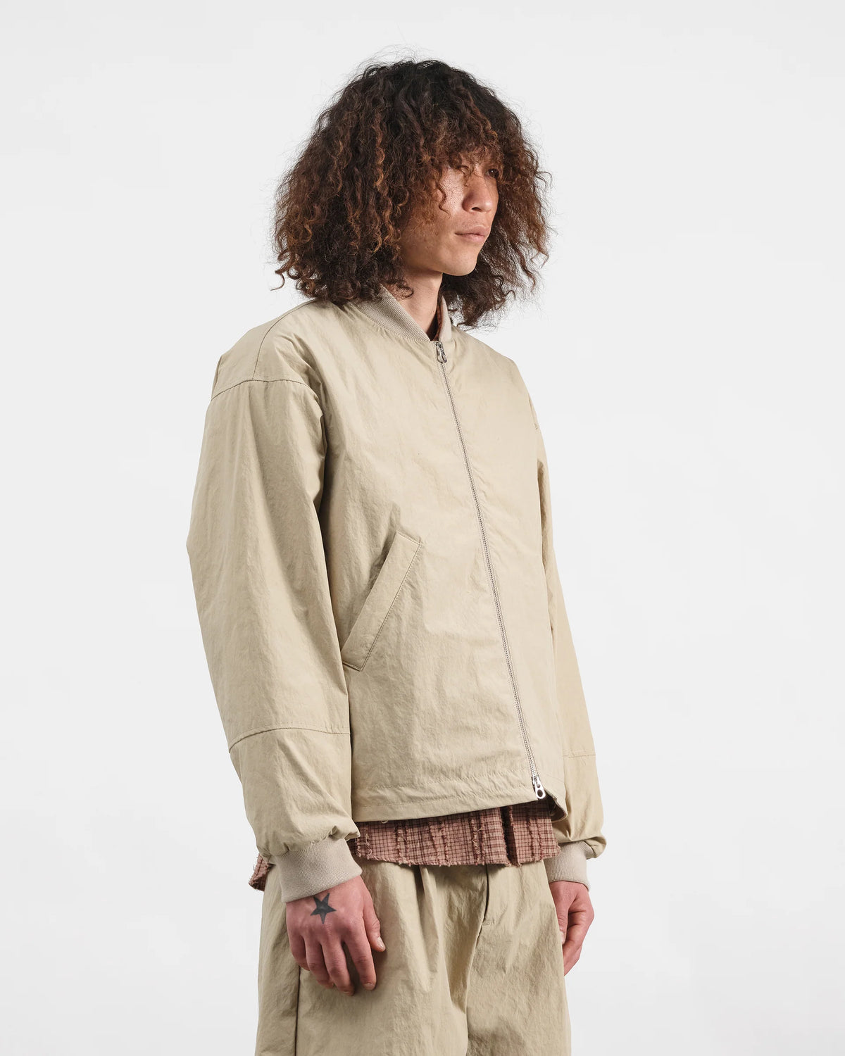 Basement Bomber Jacket — STONE