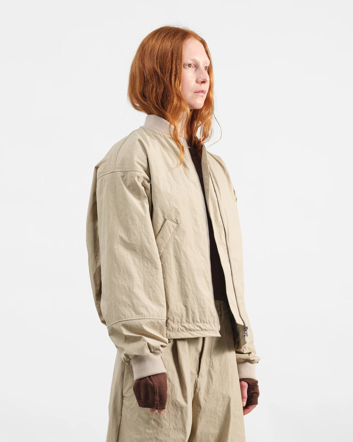 Basement Bomber Jacket — STONE