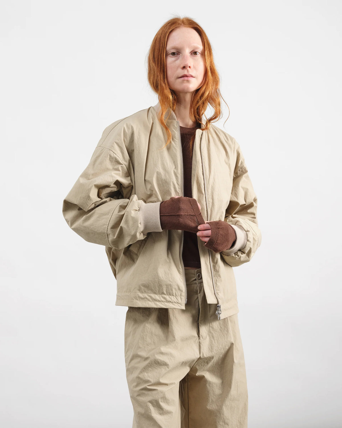 Basement Bomber Jacket — STONE