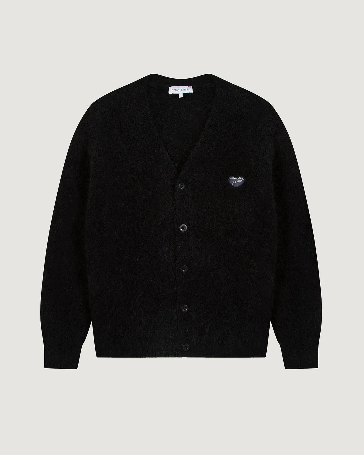 Andigne Mohair Alpaca Cardigan — BLACK