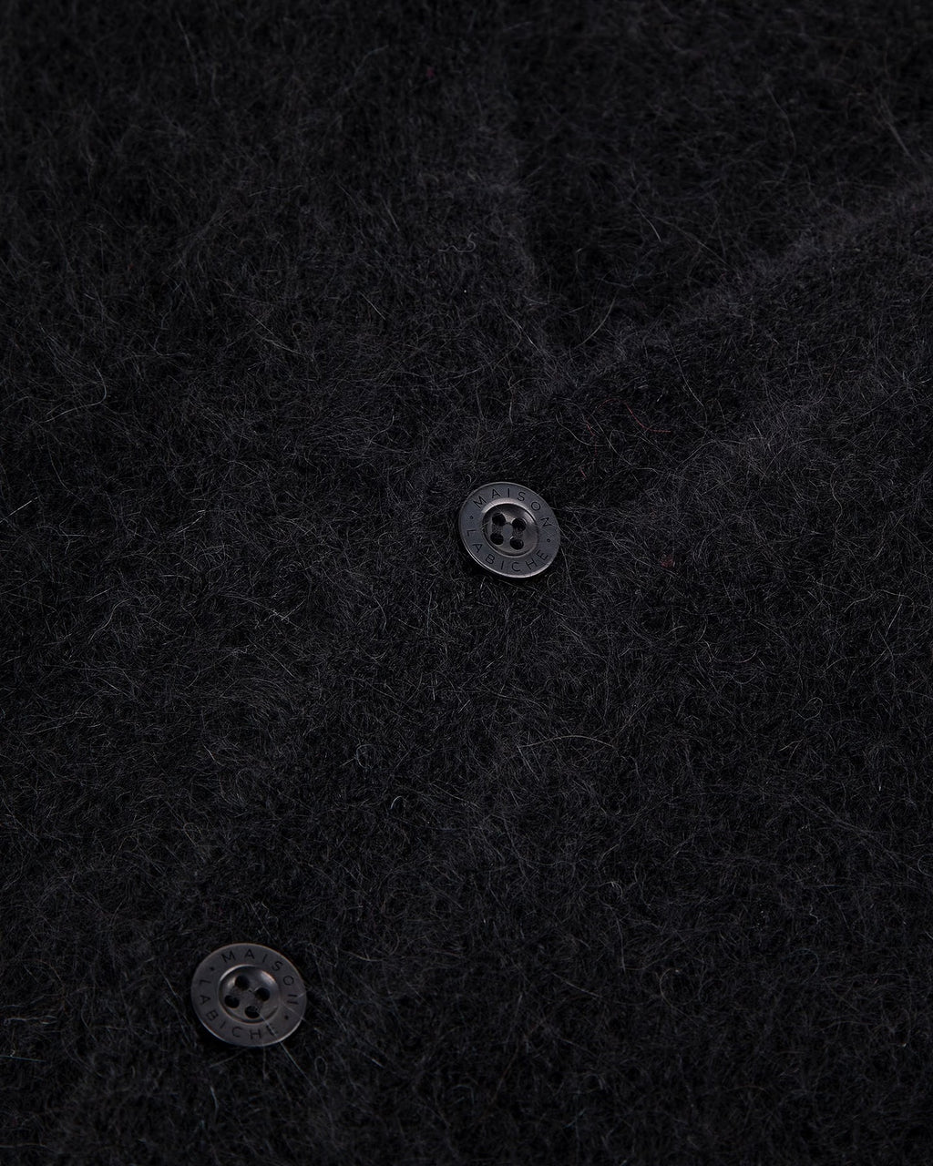Andigne Mohair Alpaca Cardigan — BLACK