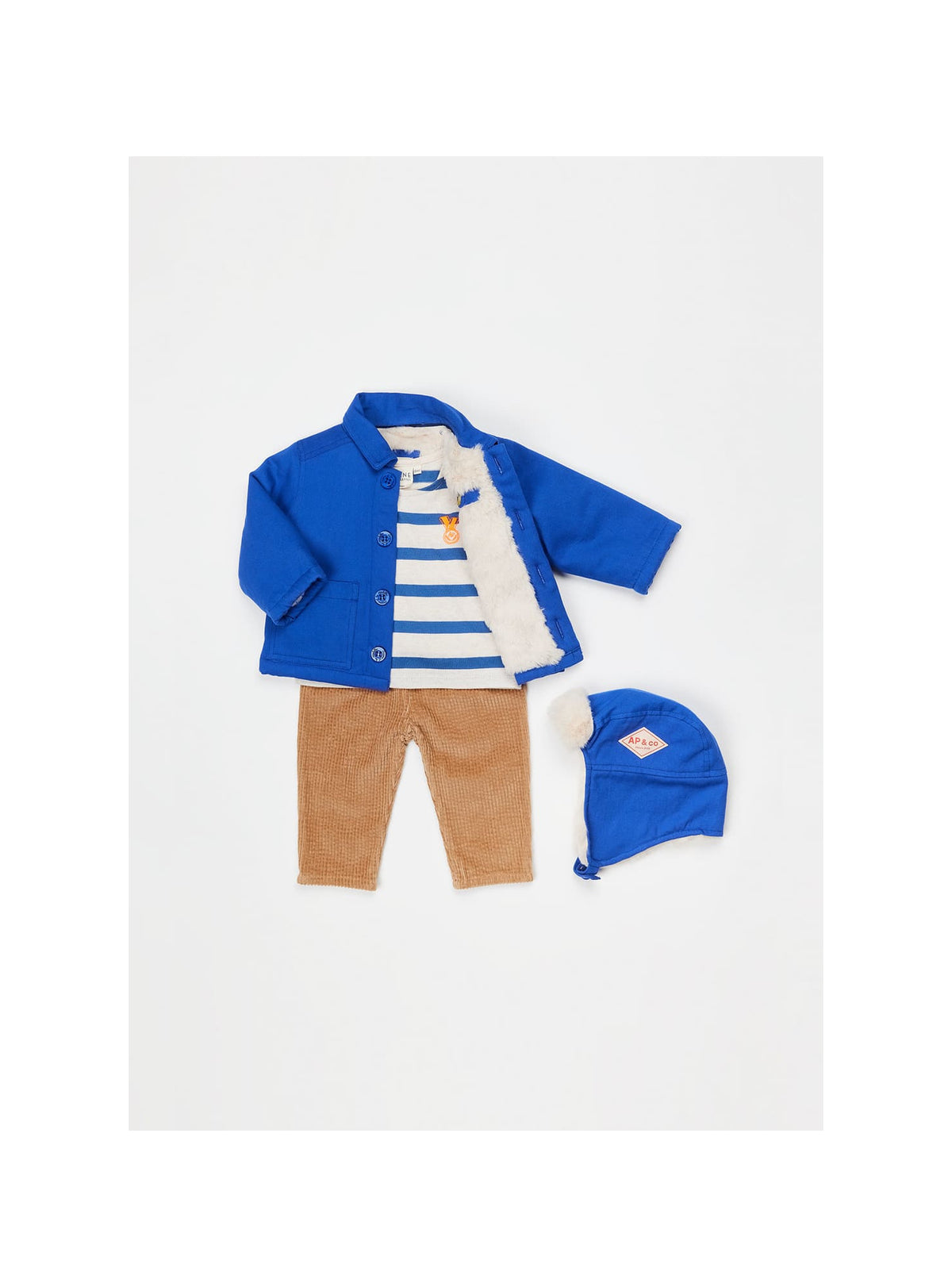 Arsène Fur Jacket  — COBALT