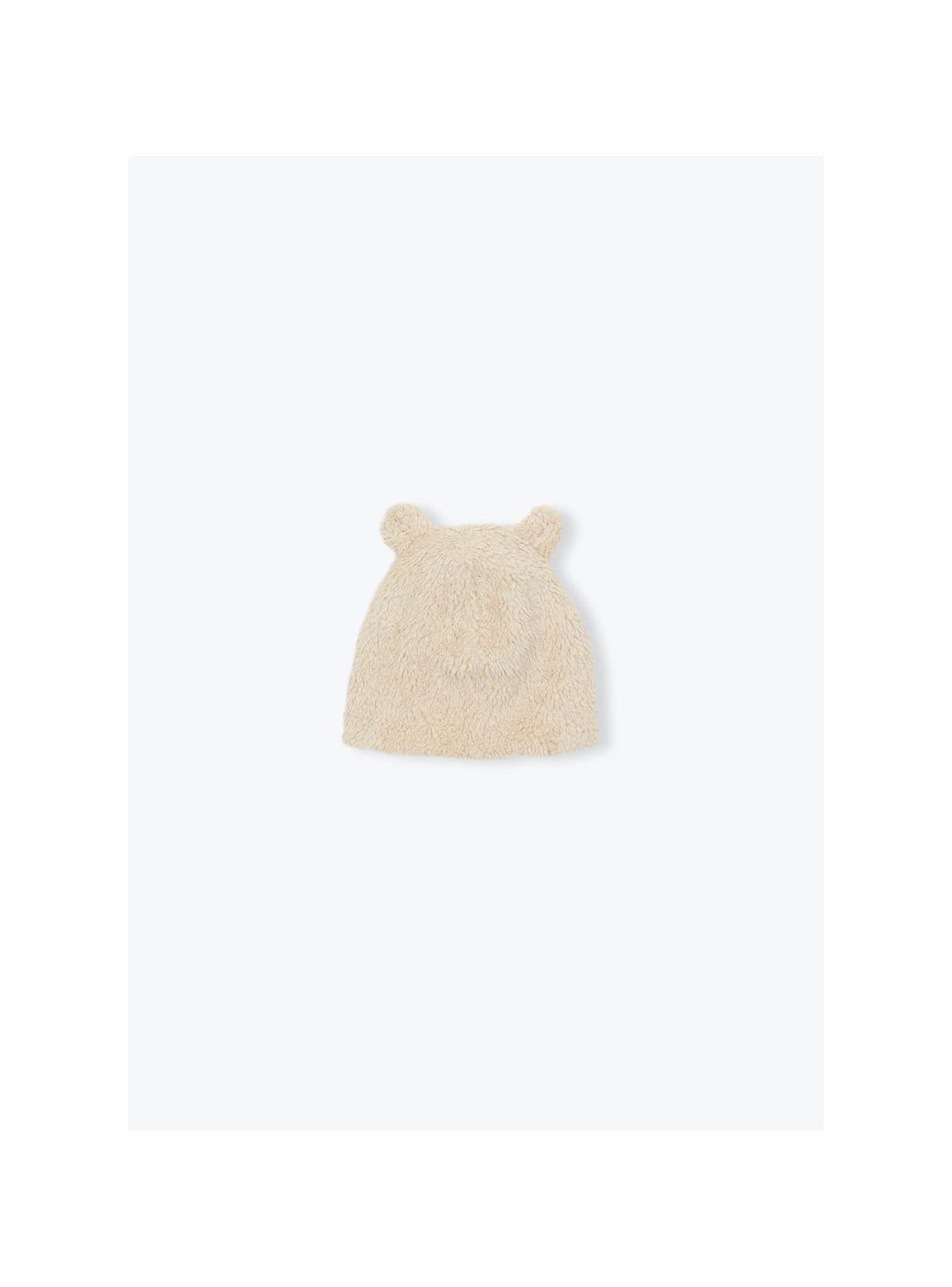 Malo Chapka Twill Fur Baby Hat — BEIGE