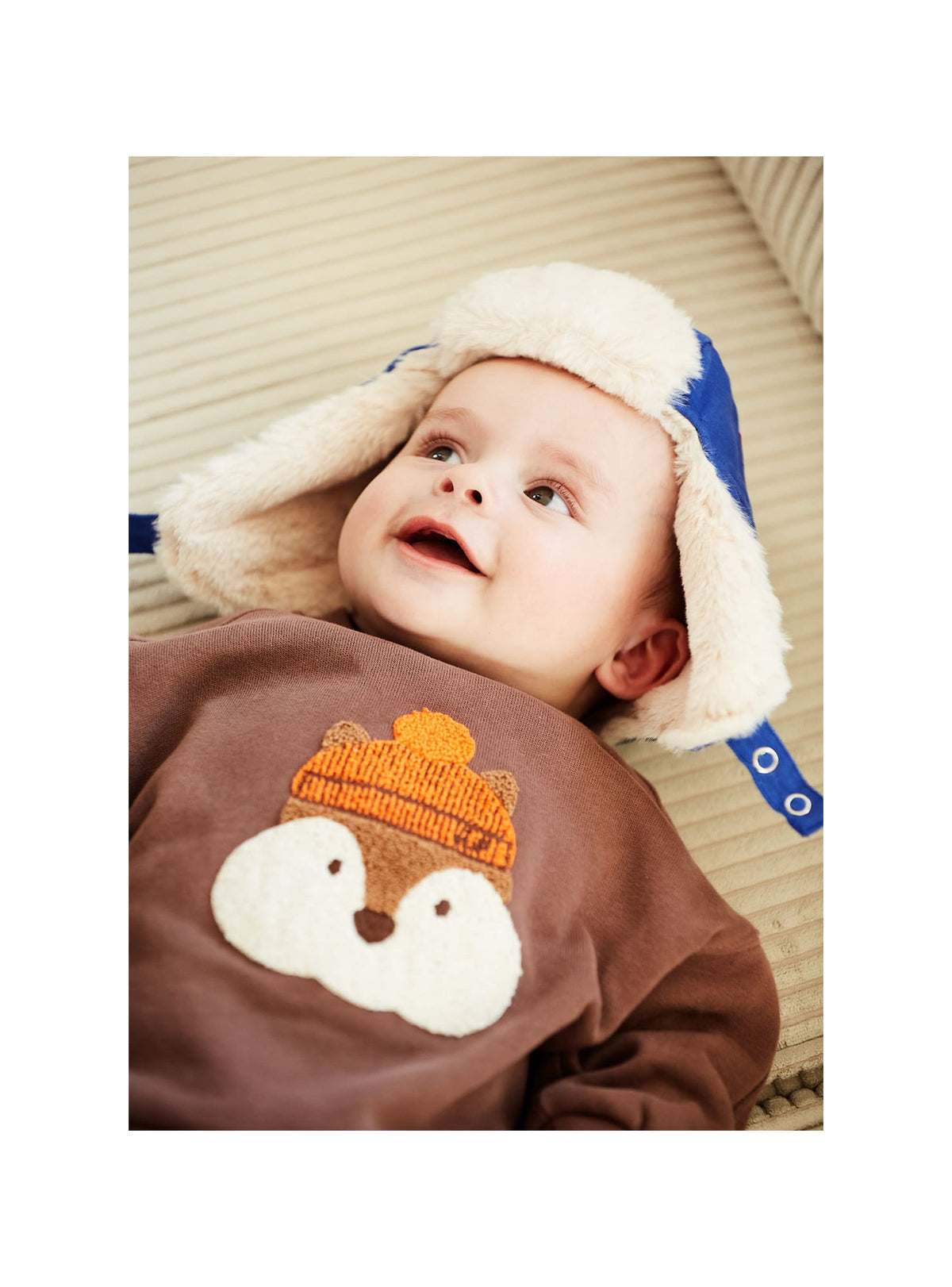 Gibson Baby Sweatshirt Squirrel BIO — MARRON GLACE