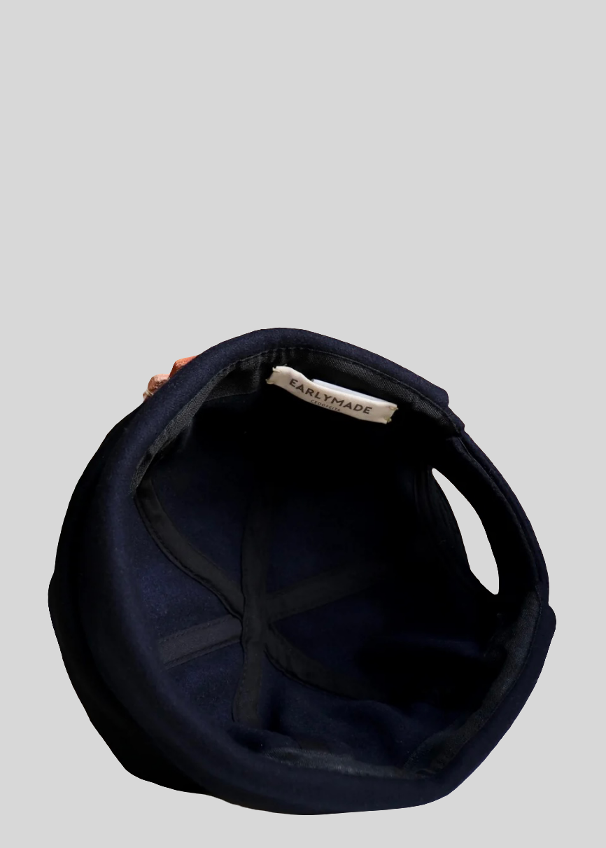 Burel Beanie — BLACK / NAVY