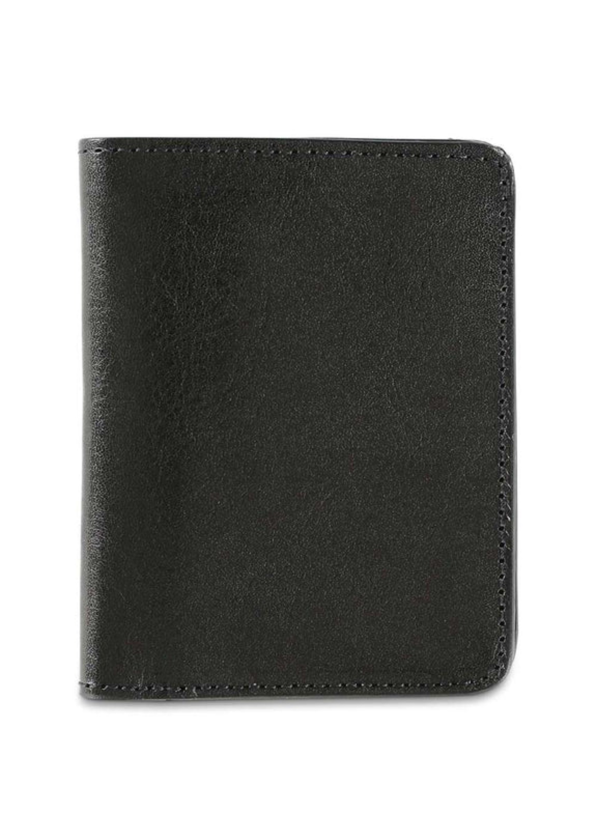 Slim Leather Wallet — BLACK