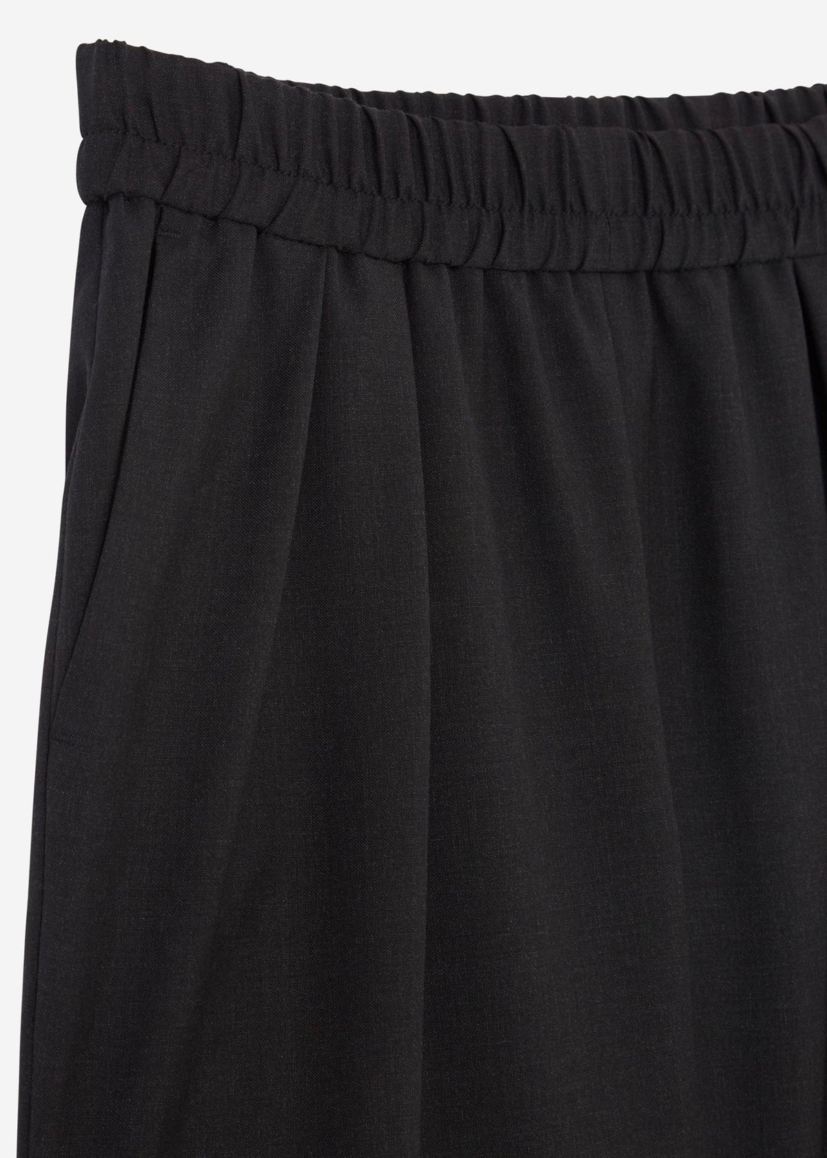 Virgin Wool Jena Pants — BLACK
