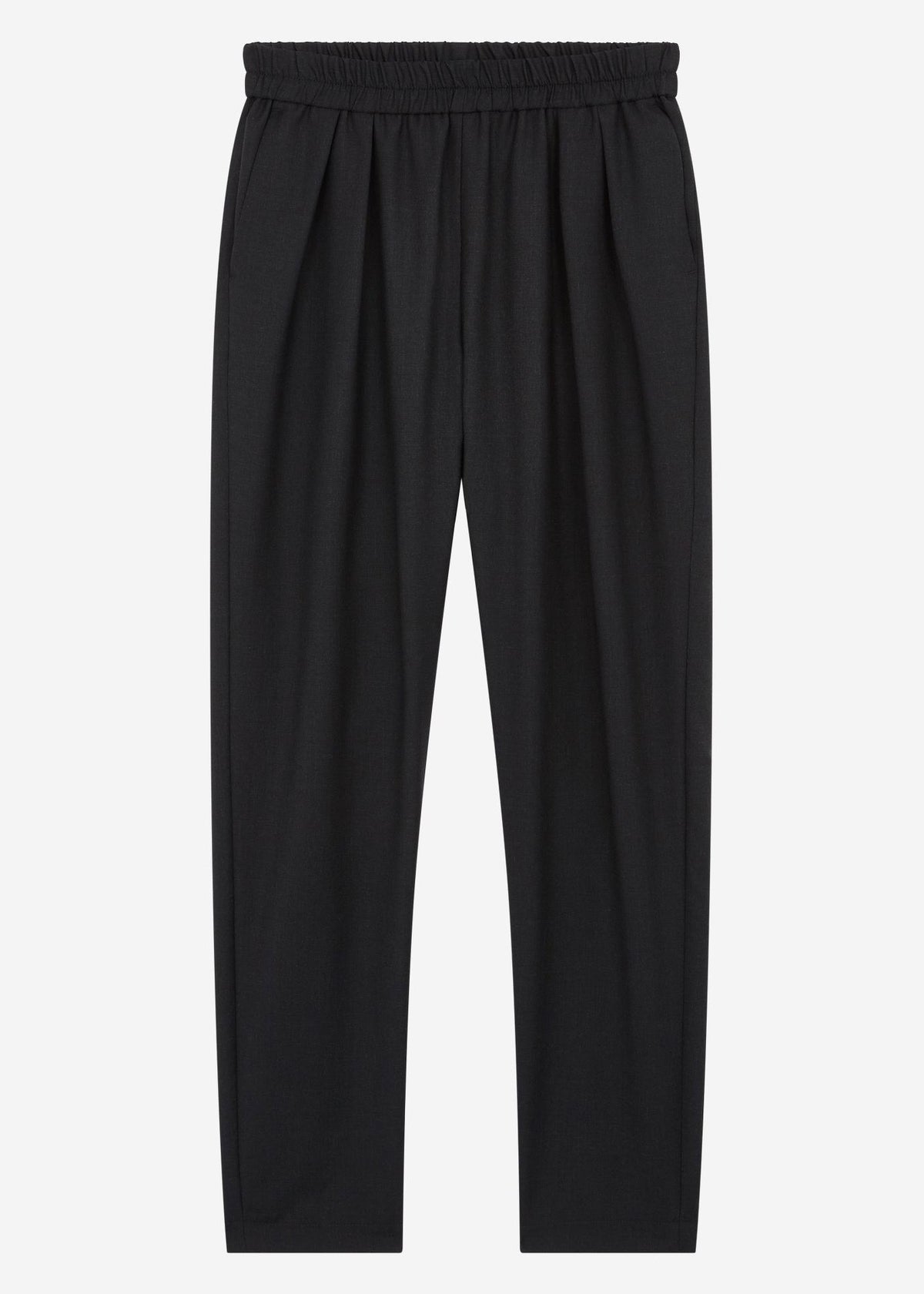 Virgin Wool Jena Pants — BLACK
