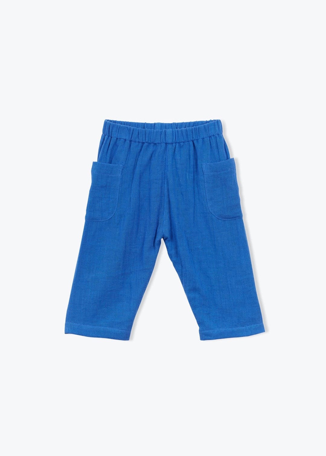 Felias Double Voile Baby Trousers — COBALT