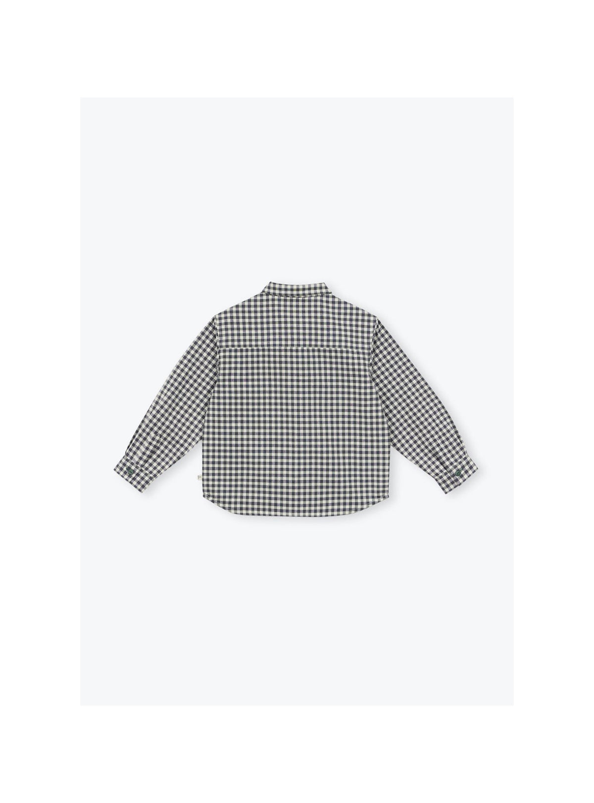 Gaetan Gingham Shirt GOTS  — GREEN