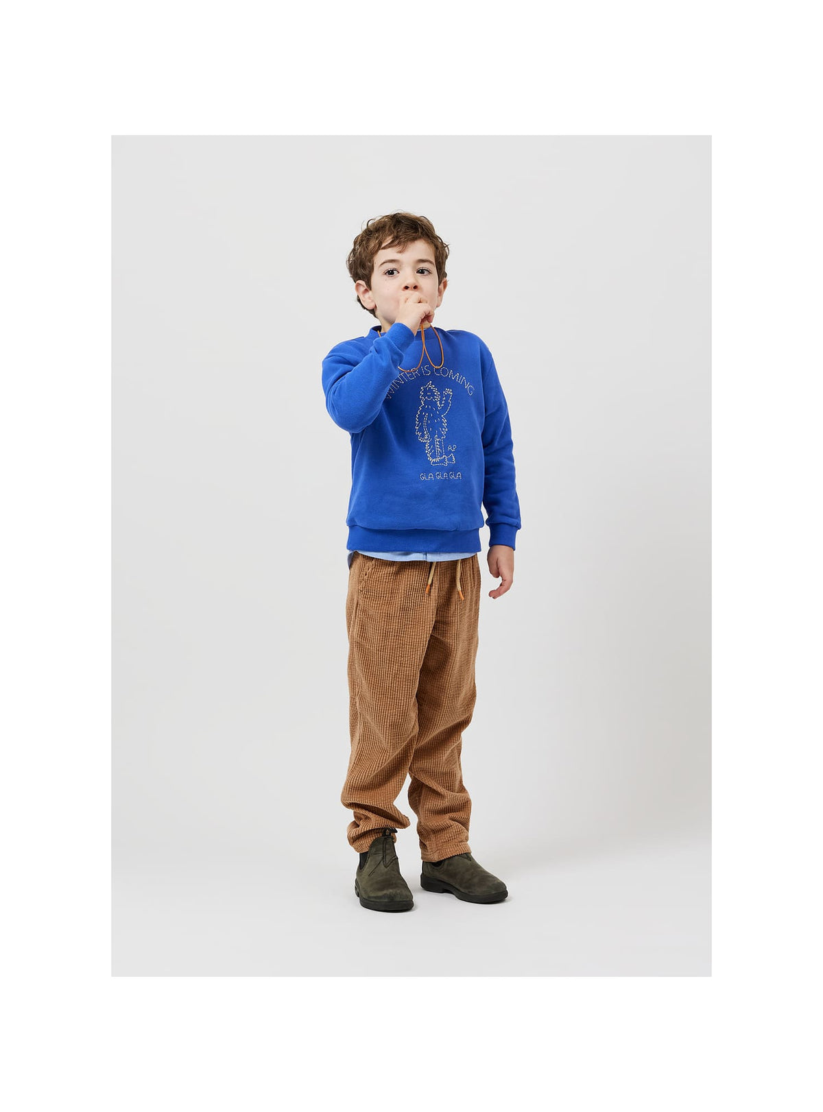 Greg Grizzly Sweatshirt Bio  — COBALT