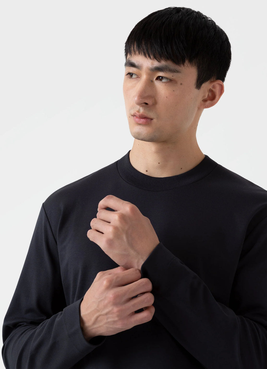 Long Sleeve Heavyweight T-Shirt — BLACK