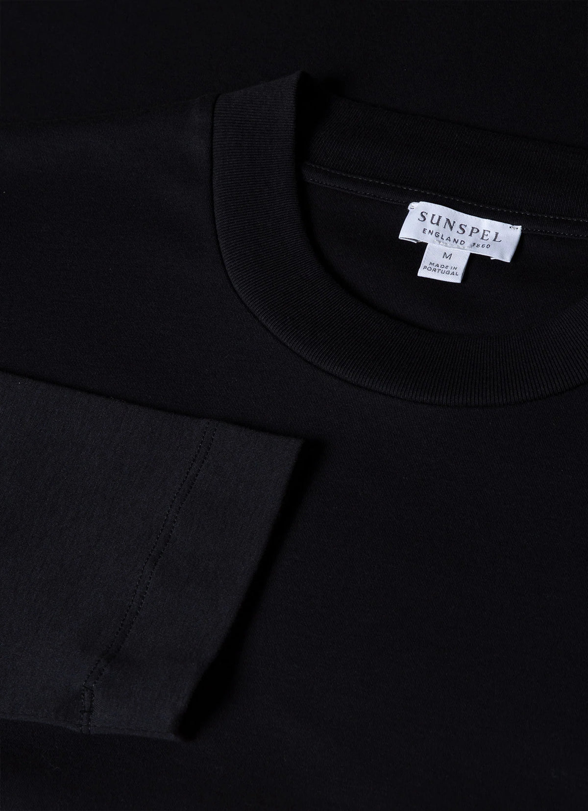 Long Sleeve Heavyweight T-Shirt — BLACK