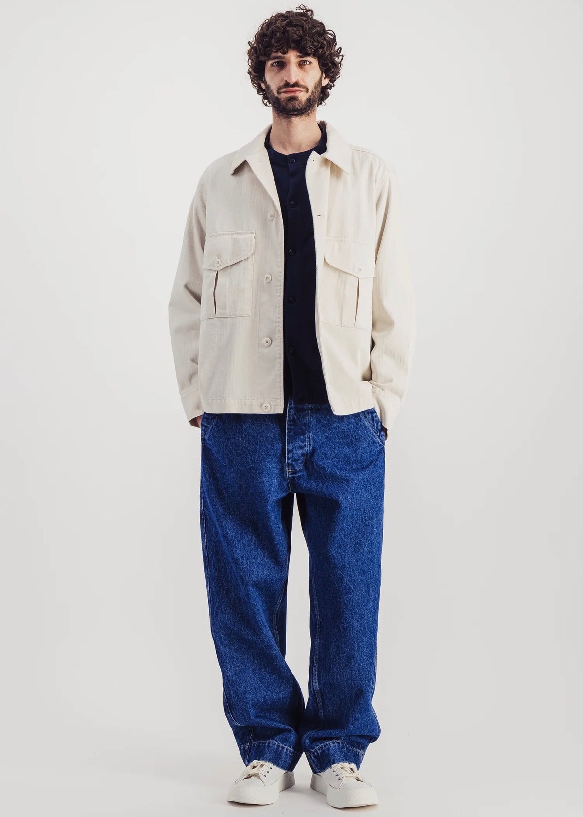 Dean Denim Pants — STONE