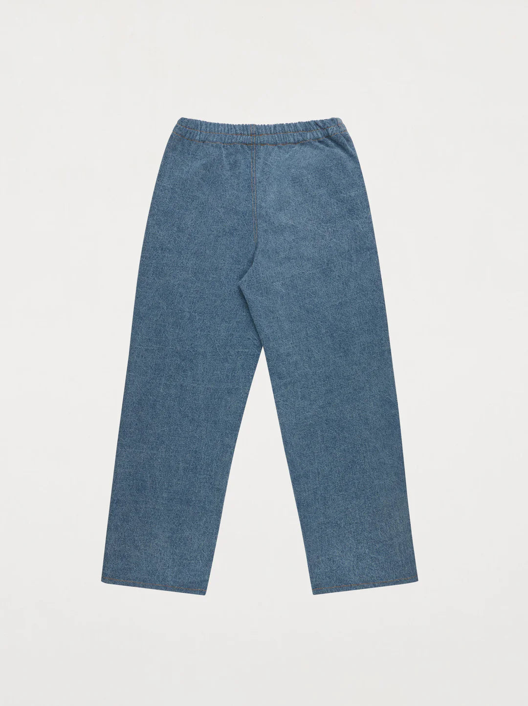 Unisex Patch Denim Pants — BLUE