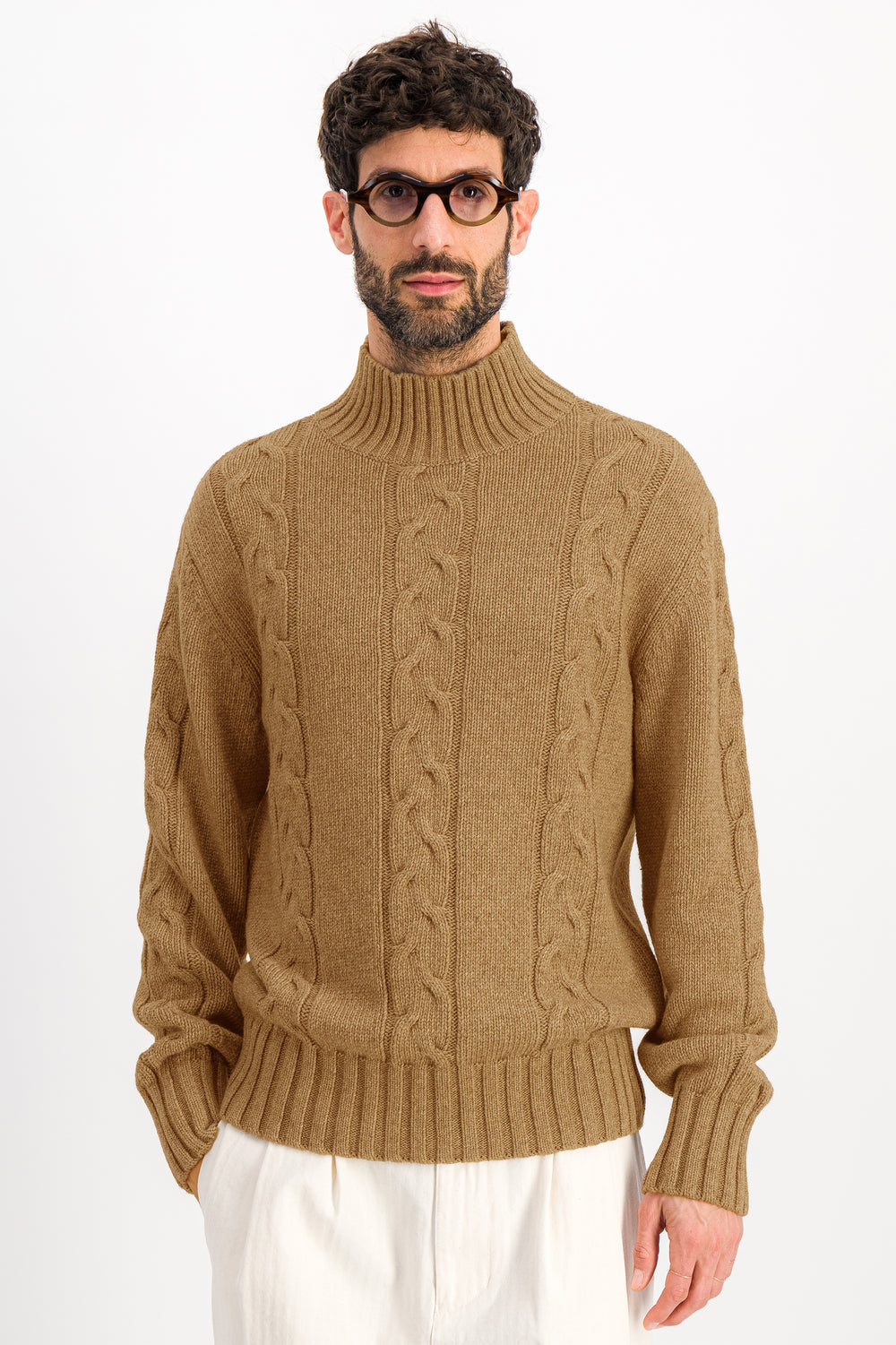 Achille Sweater — CAMEL