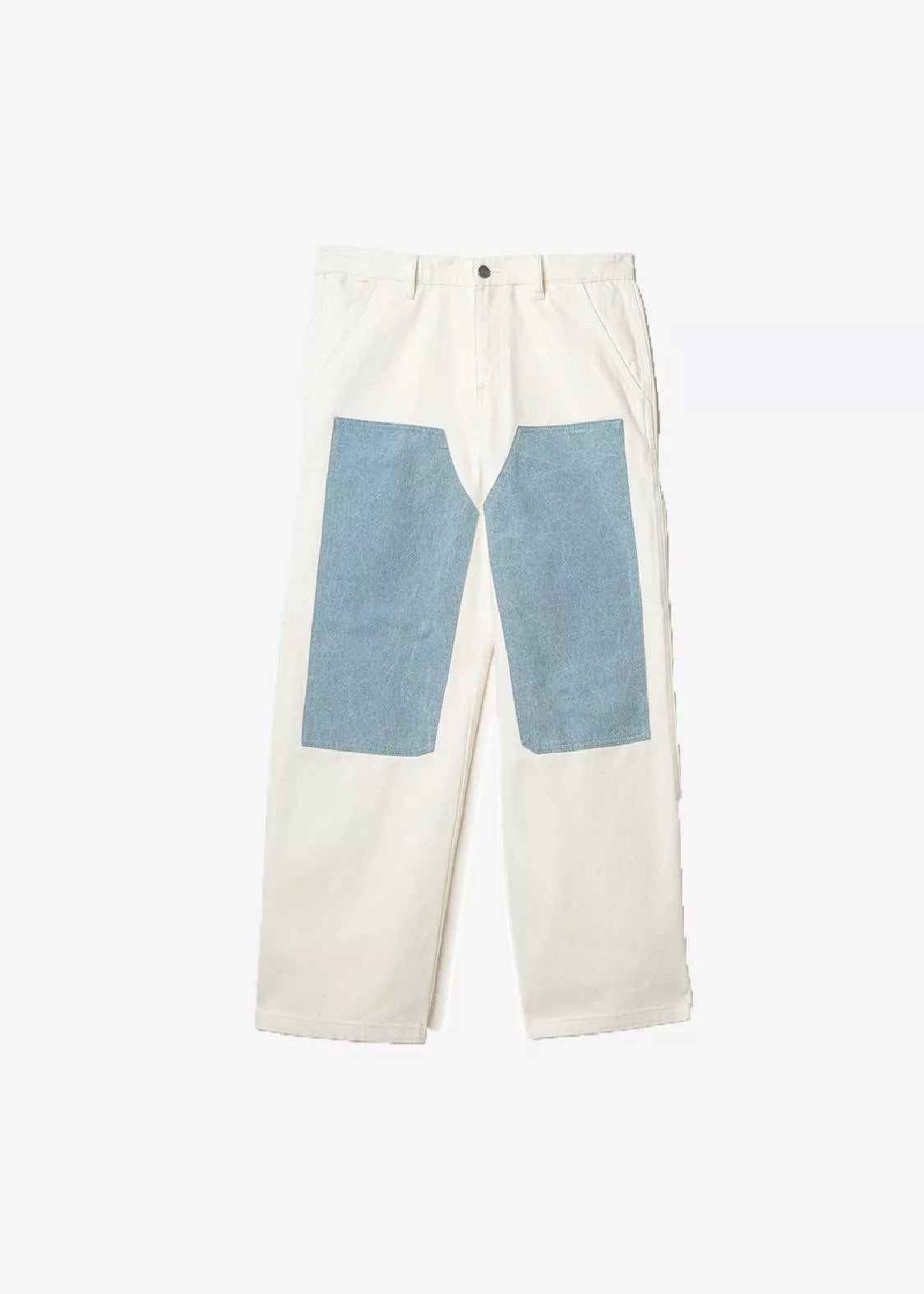 Pino Denim Pants — WHITE / BLUE