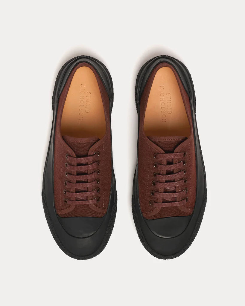 Sharp Canvas Shoe — CHESTNUT