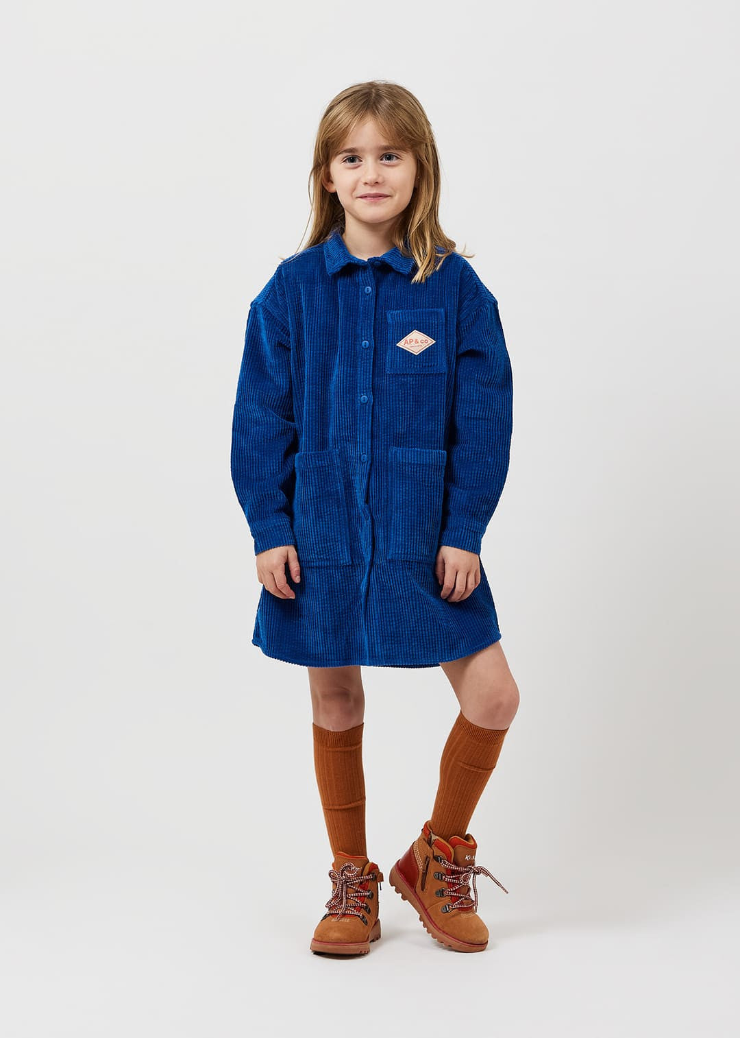 Genevieve Shirt Dress GOTS — NAVY
