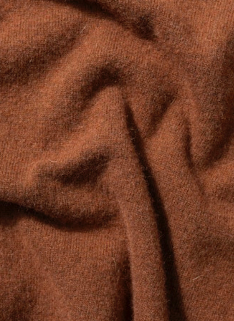 Wool Polo — CHOCOLATE