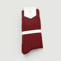 Wool Socks — BURGUNDY